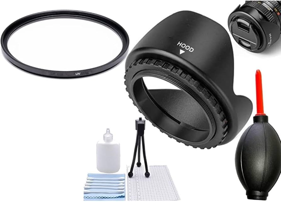 Amazon.com : 58MM UV Filter + Tulip Lens Hood for Panasonic